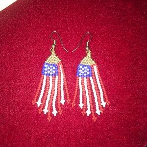 American Flag Earrings
